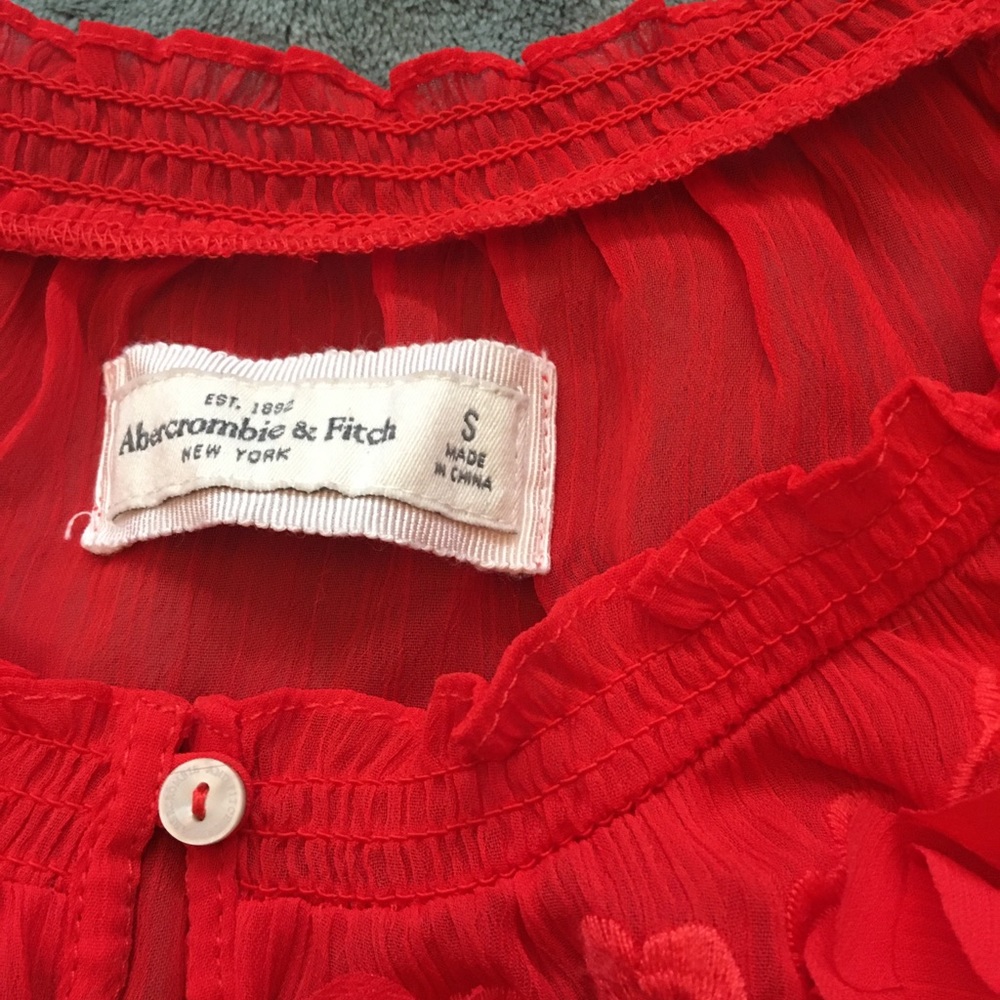 Abercrombie and Fitch sheer blouse size S